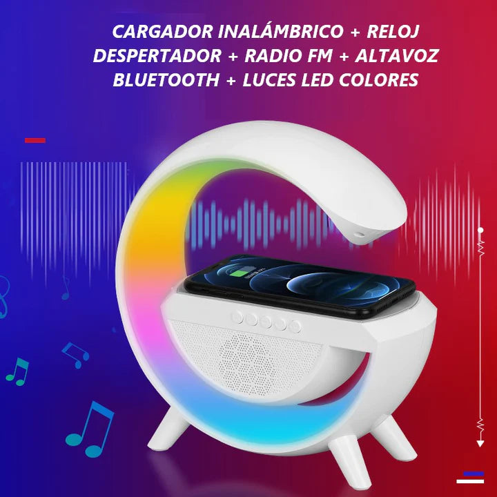 Altavoz Bluetooth LED Colores Y Radio FM